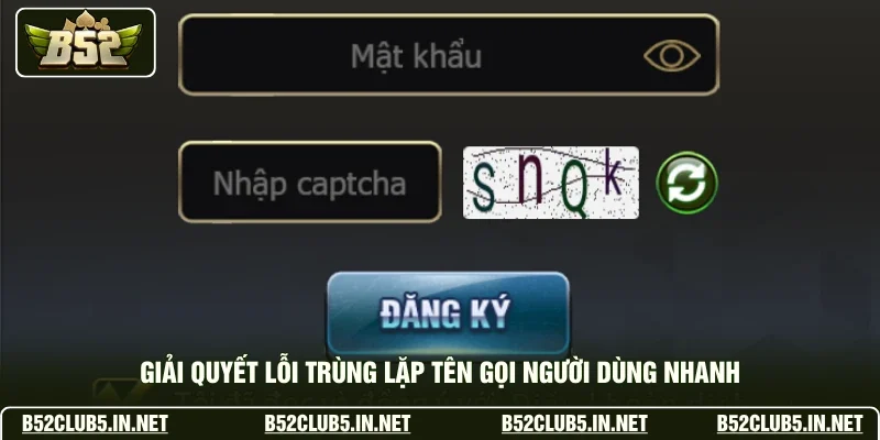 Giải quyết lỗi trùng lặp tên gọi người dùng nhanh