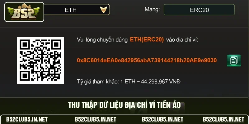 Thu thập dữ liệu địa chỉ ví tiền ảo