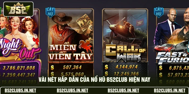 Vài nét hấp dẫn của nổ hũ B52club hiện nay